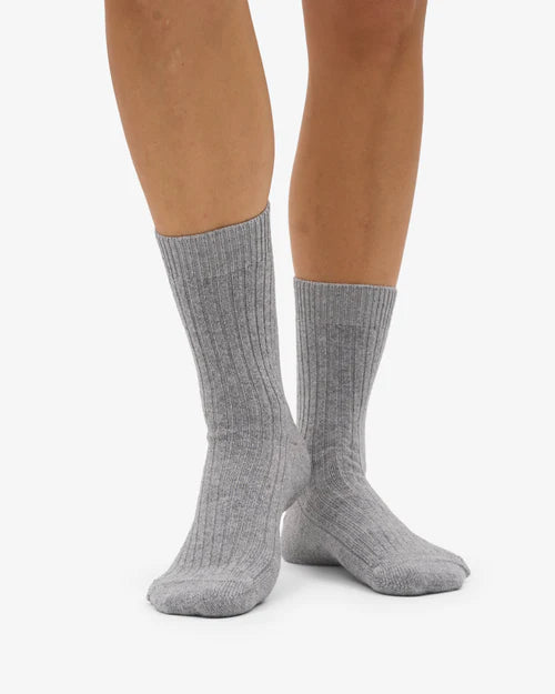 Merino blend ponožky COLORFUL STANDARD - Heather grey